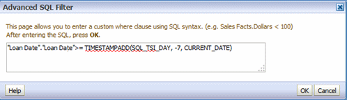 Advanced SQL Filter